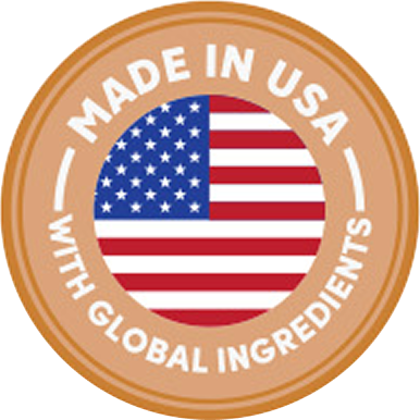 Made in USA with global ingredients